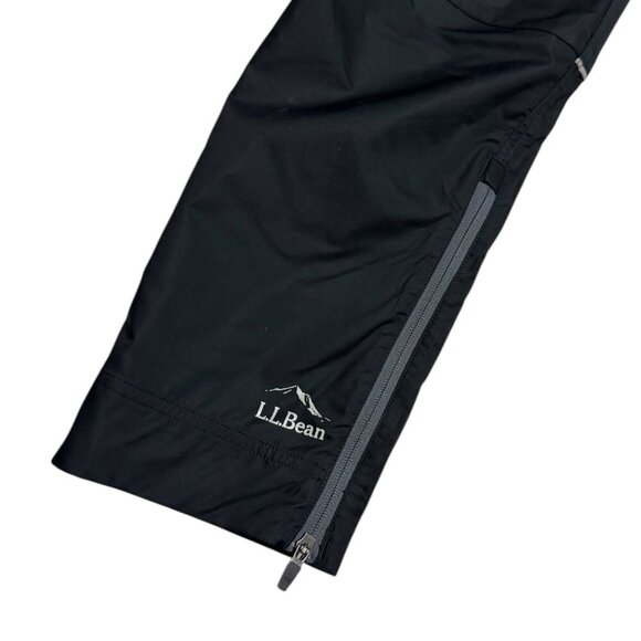 LL BEAN Waterproof Outdoor Windbreaker Black Splash Pants Mens Large - Picture 2 of 5